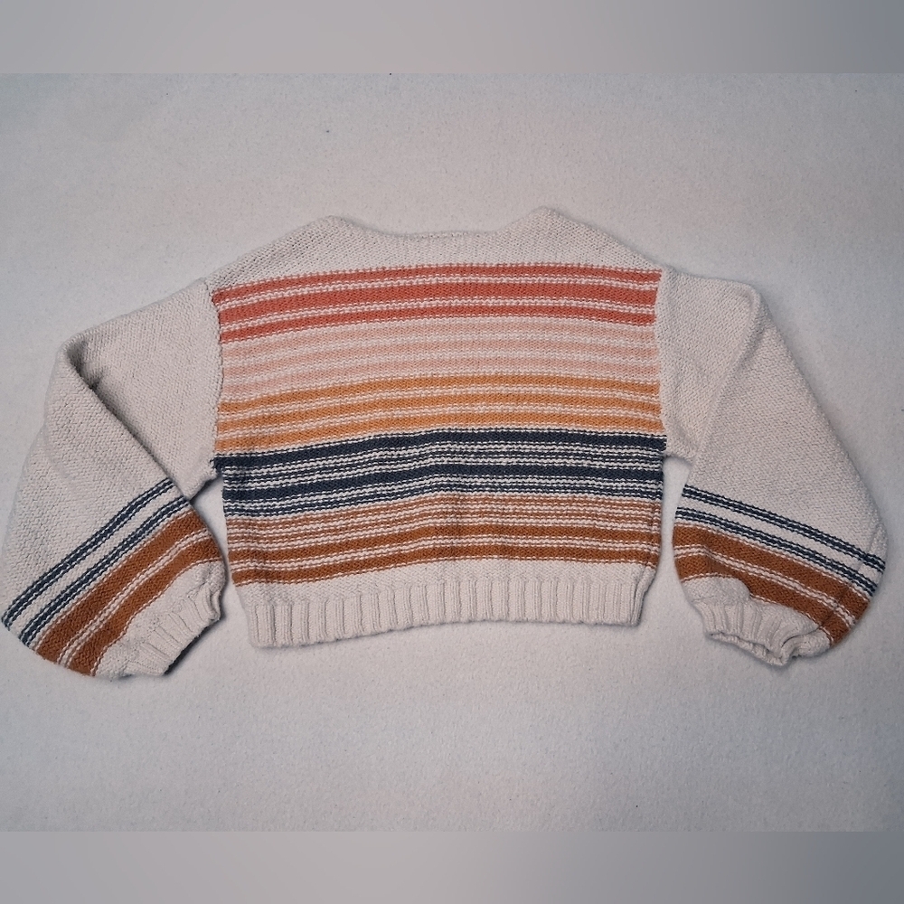 Billabong Cream and Orange Knit Child Sweater